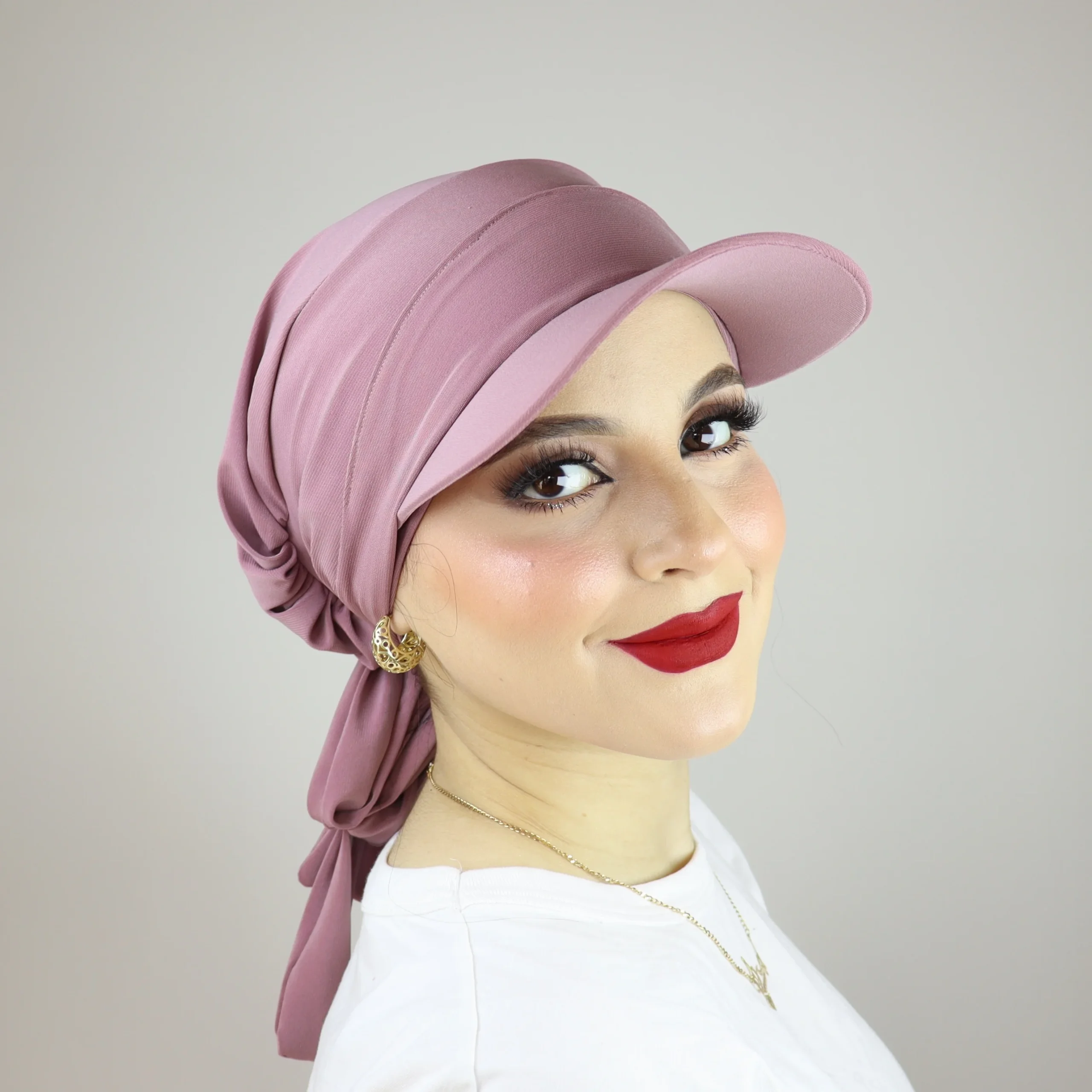 Turban froncé ou casquette ajustable et cache-cou 2 ou 3 pièces