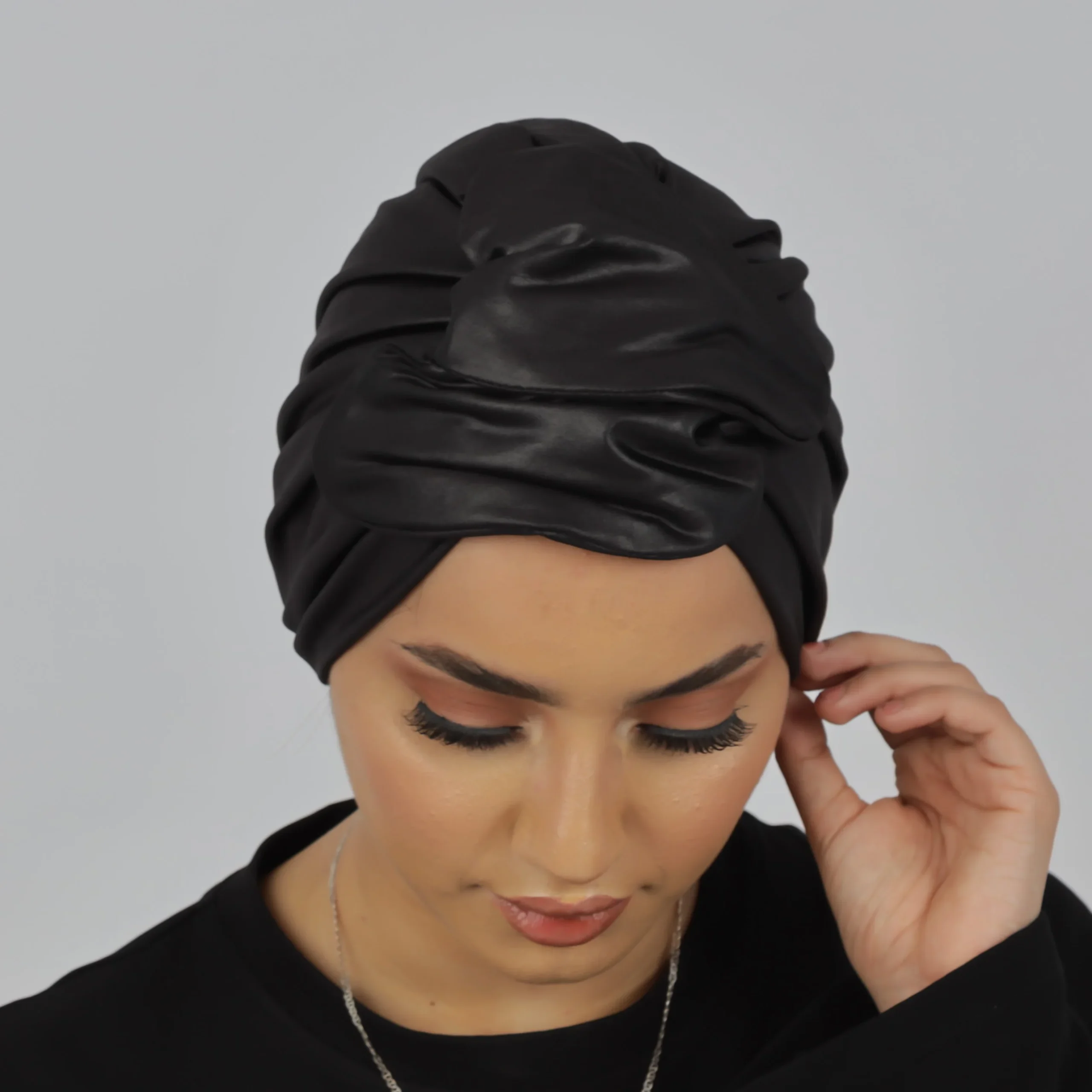 Turbante Semi Wire de efecto piel - Imagen 2