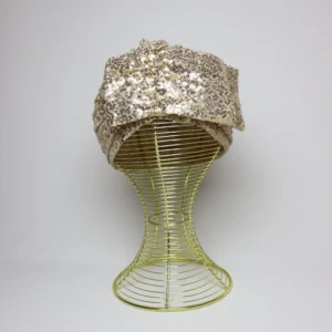 Turbante con lentejuelas ajustable