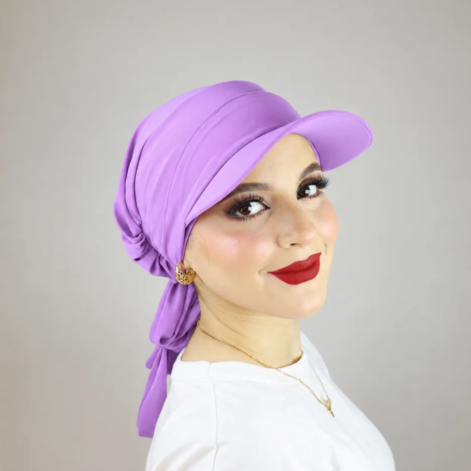 Turban froncé ou casquette ajustable et cache-cou 2 ou 3 pièces – Image 12