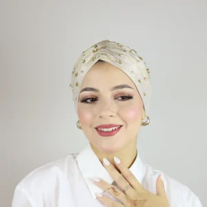 Turban Soirée Pérlé Abstact
