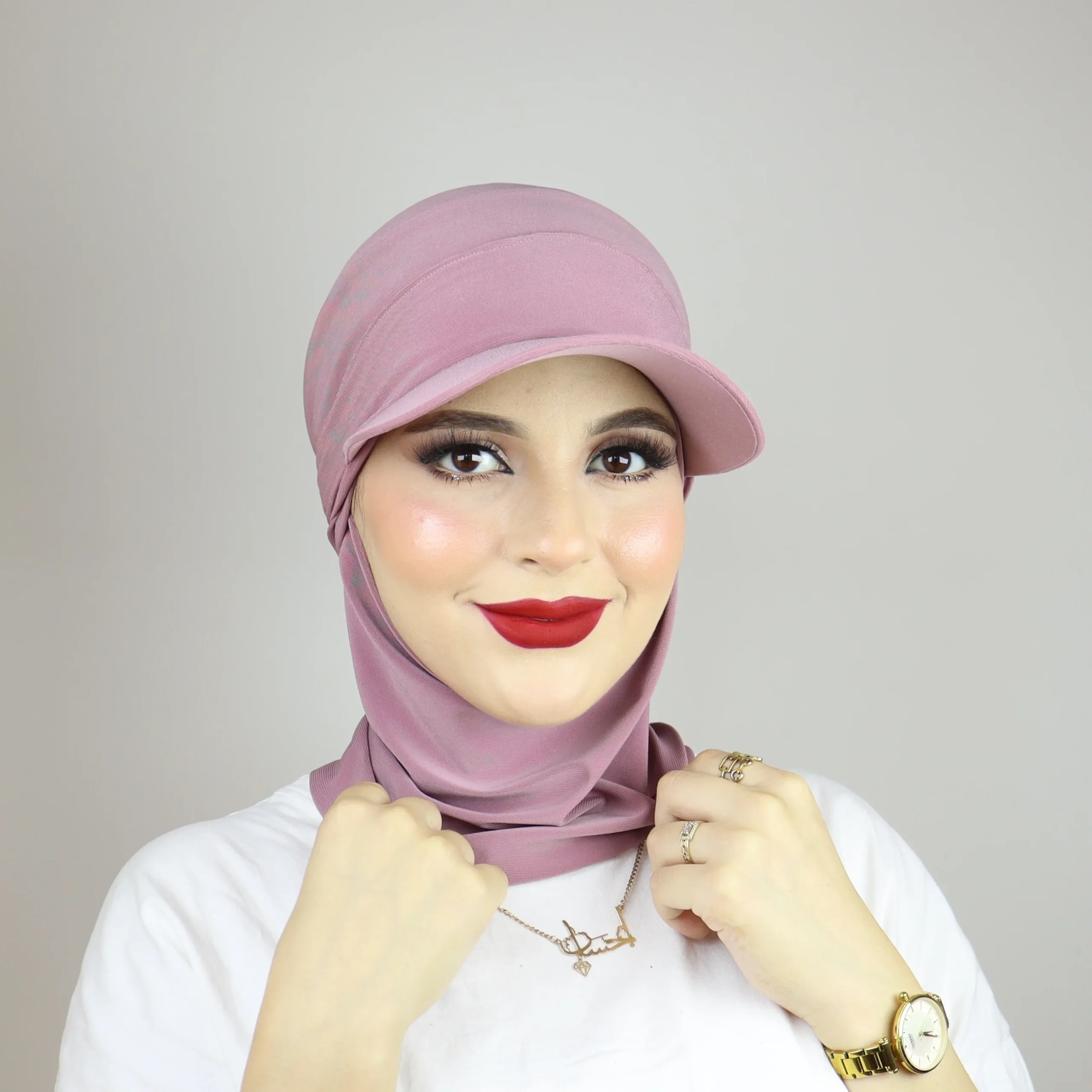 Turban froncé ou casquette ajustable et cache-cou 2 ou 3 pièces – Image 14