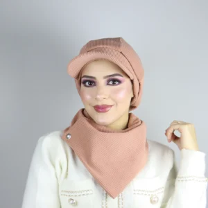 Boina gorra hiyab de pana de algodón ajustable