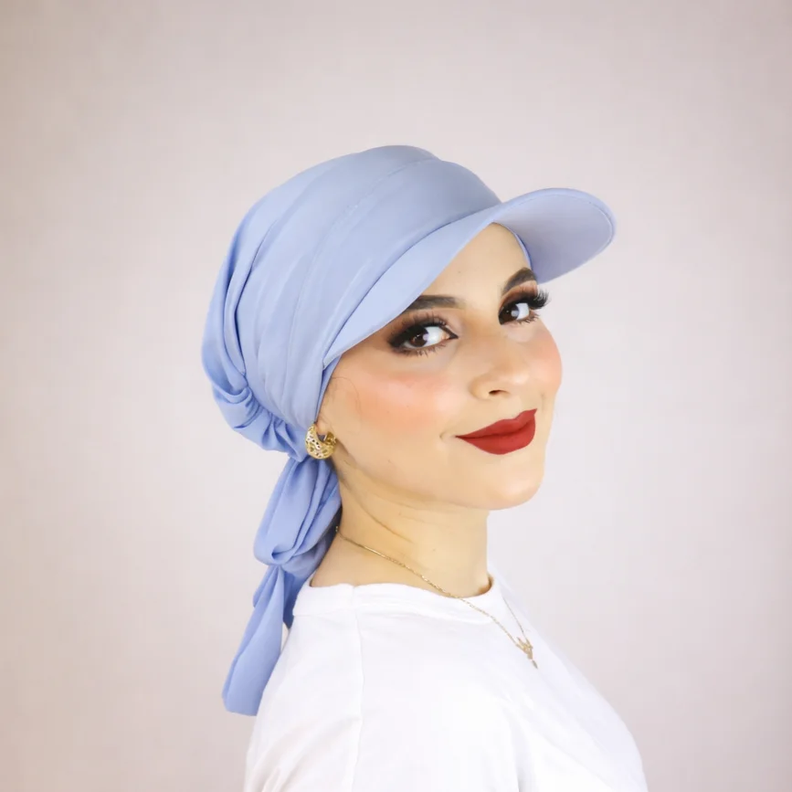 Turban froncé ou casquette ajustable et cache-cou 2 ou 3 pièces – Image 10