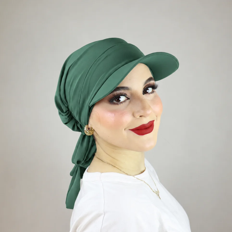 Turban froncé ou casquette ajustable et cache-cou 2 ou 3 pièces – Image 11
