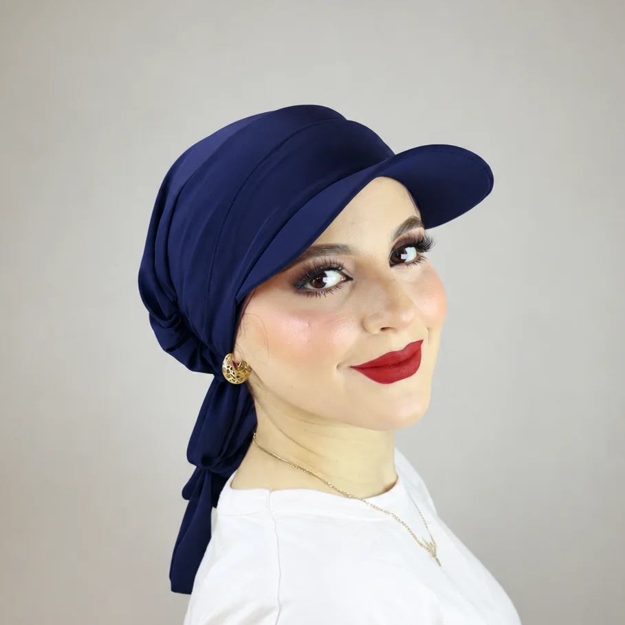 Turban froncé ou casquette ajustable et cache-cou 2 ou 3 pièces – Image 8