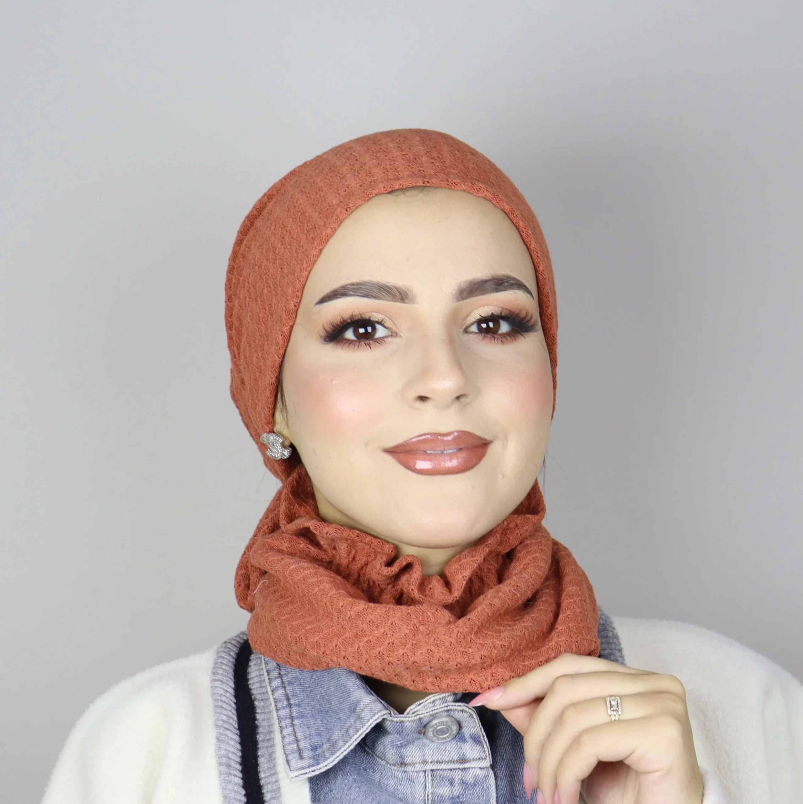 توربان Féminité شتوي محبوك ببطانة قطنية - الصورة 2