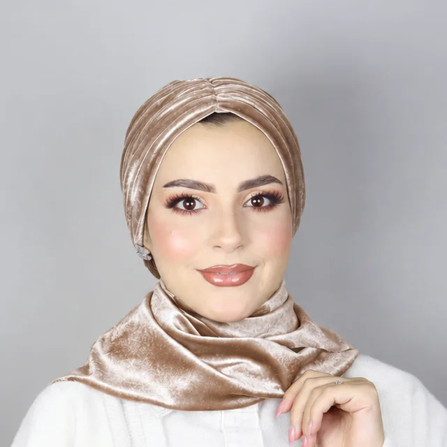 توربان شال شتوي من المخمل قابل للتعديل بإغلاق مغناطيسي - الصورة 6