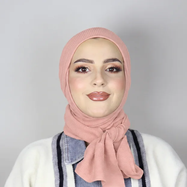 Turban Châle Coton Côtelé Ajustable - Confort Hivernal & Respirant – Image 11