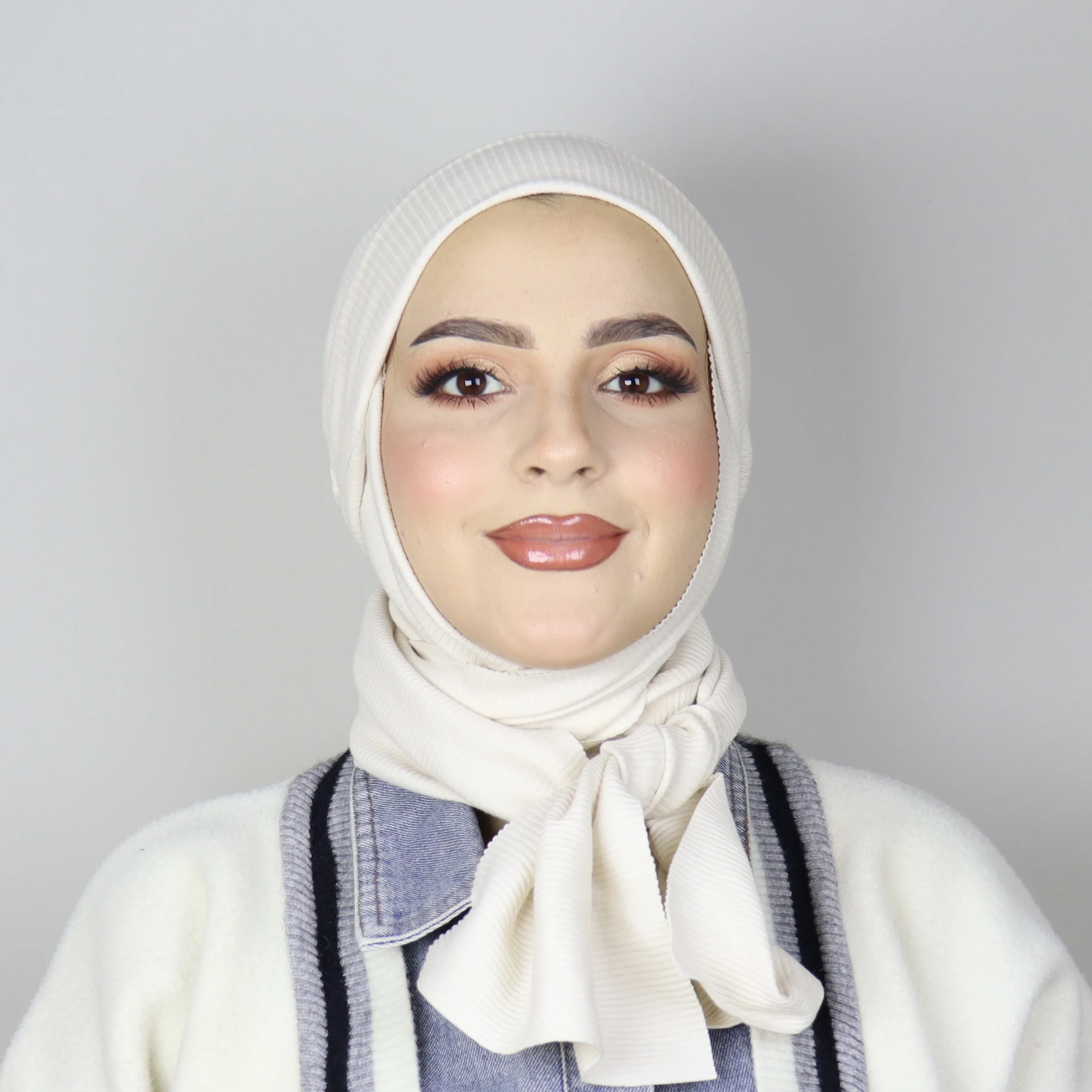 Turban Châle Coton Côtelé Ajustable - Confort Hivernal & Respirant – Image 8